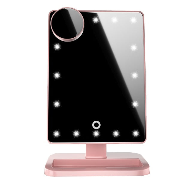 Touch Screen Makeup Mirror With 20 LED Light Bluetooth Music Speaker 10X Magnifying Mirrors Lights - 𝓢𝓱𝓸𝓹𝓵𝓮𝓬𝔂