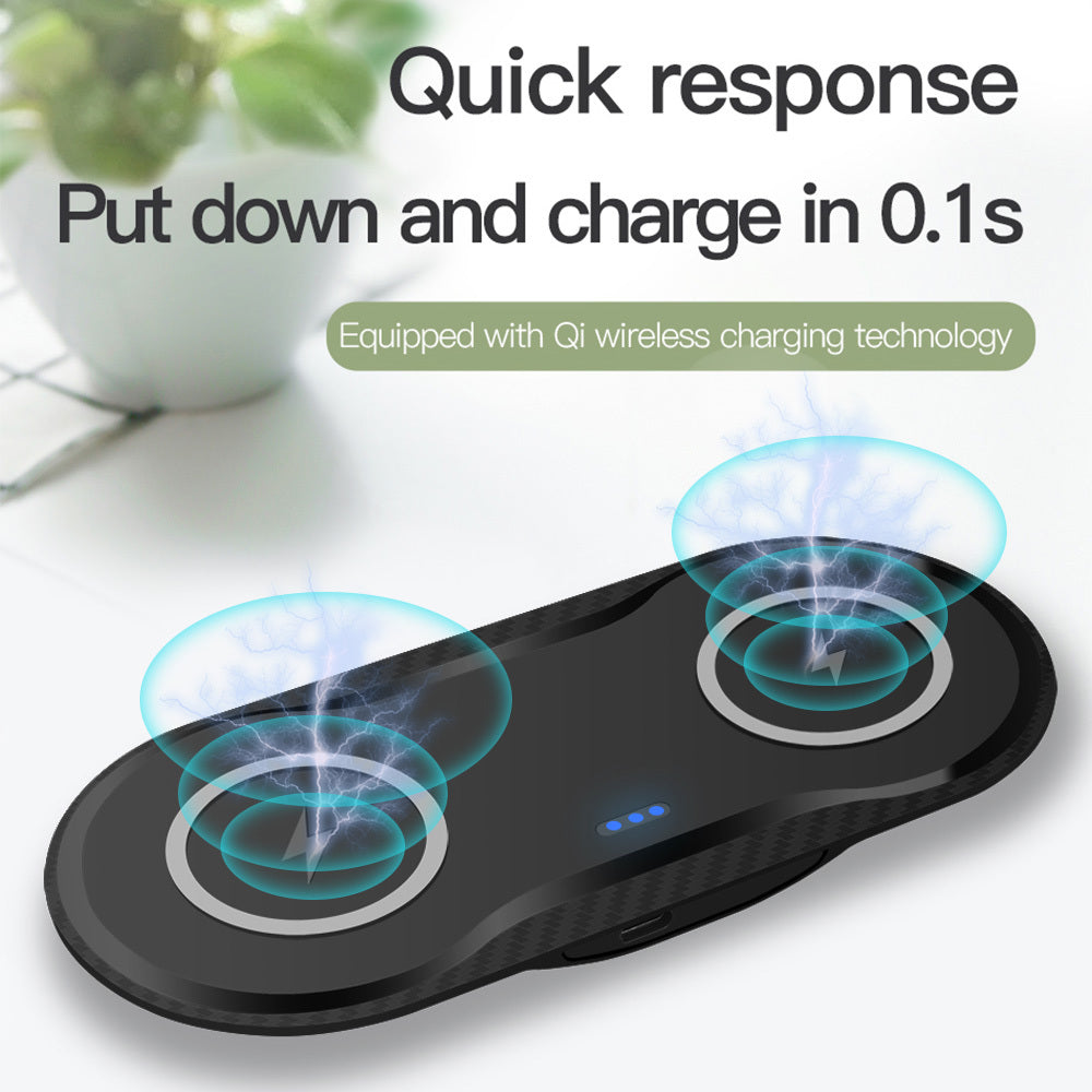 Wireless Charger Dual Mobile Phone Charger - 𝓢𝓱𝓸𝓹𝓵𝓮𝓬𝔂