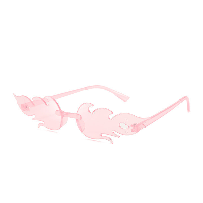 Flame Sunglasses Frameless Personality Colorful - 𝓢𝓱𝓸𝓹𝓵𝓮𝓬𝔂