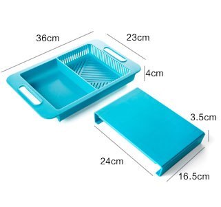 Multifunction Kitchen Chopping Blocks Sinks Drain Basket Cutting Board Vegetable Meat Tools Kitchen Accessories Chopping Board - 𝓢𝓱𝓸𝓹𝓵𝓮𝓬𝔂