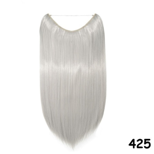 S-noilite 20 inches Invisible Wire No Clips in Hair Extensions Secret Fish Line Hairpieces Silky Straight Synthetic - 𝓢𝓱𝓸𝓹𝓵𝓮𝓬𝔂
