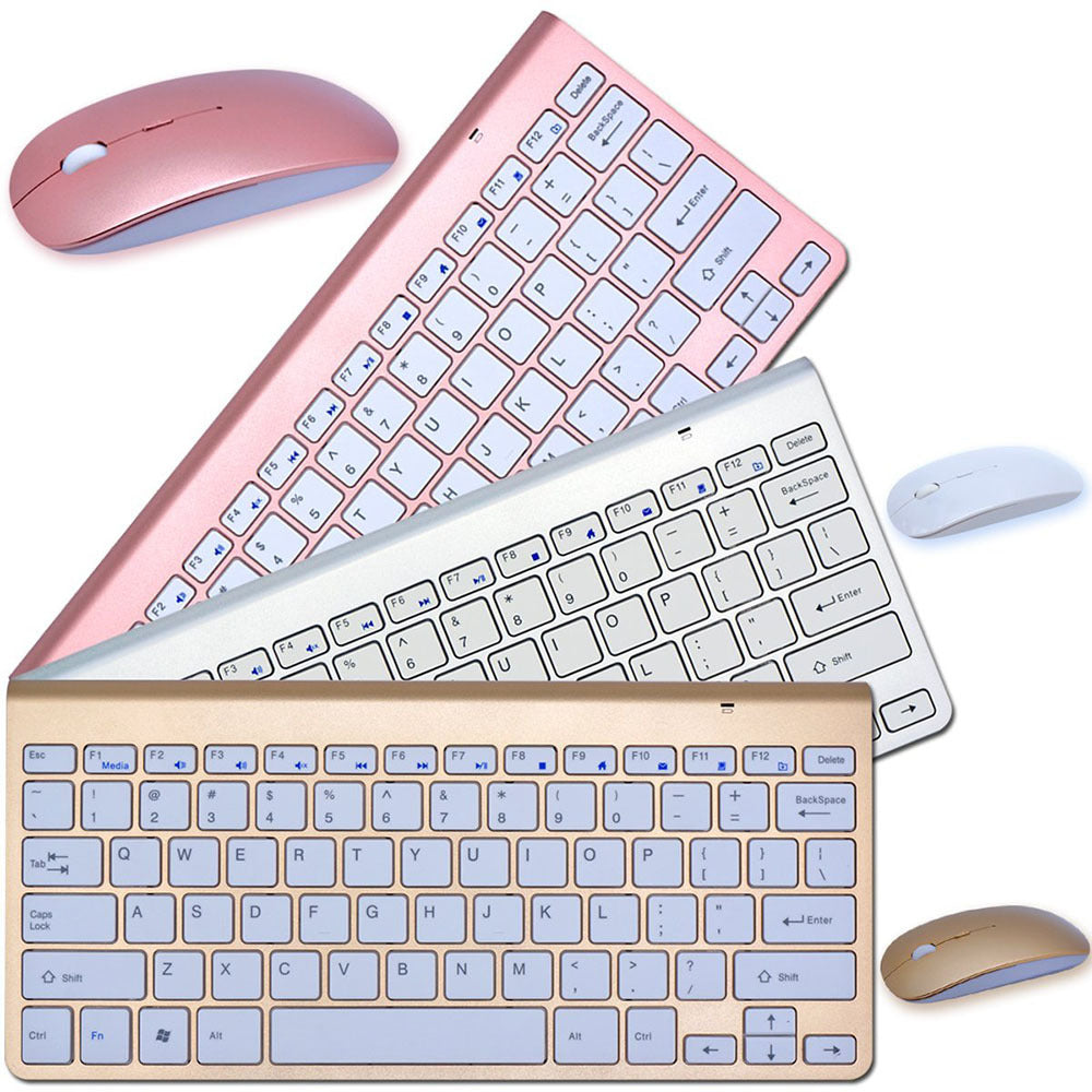 2.4G Wireless Keyboard And Mouse Protable Mini Keyboard Mouse Combo Set For Notebook Laptop Mac Desktop PC Computer Smart TV PS4 - 𝓢𝓱𝓸𝓹𝓵𝓮𝓬𝔂