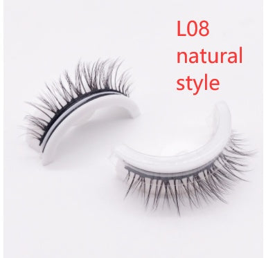 Reusable 3D Mink Lashes Natural False Eyelashes Self Adhesive Fake Glue Free Makeup Eyelash Extension Silk - 𝓢𝓱𝓸𝓹𝓵𝓮𝓬𝔂