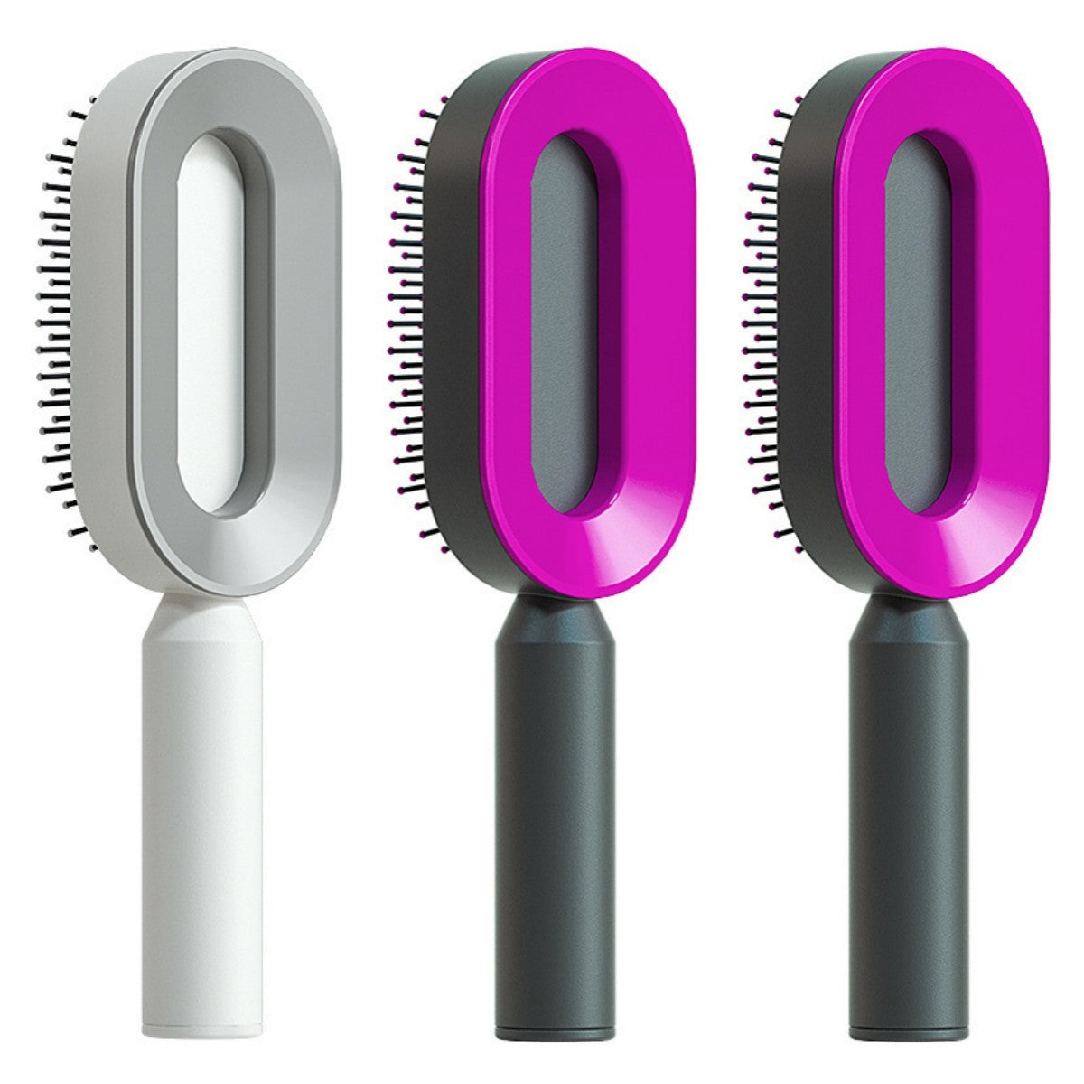 Self Cleaning Hair Brush For Women One-key Cleaning Hair Loss Airbag Massage Scalp Comb Anti-Static Hairbrush - 𝓢𝓱𝓸𝓹𝓵𝓮𝓬𝔂