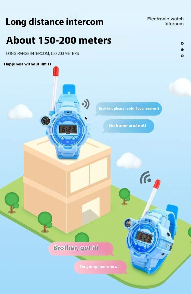 A Pair Of Children's Toy Walkie-talkie Watch Long-distance HD Wireless Call - 𝓢𝓱𝓸𝓹𝓵𝓮𝓬𝔂