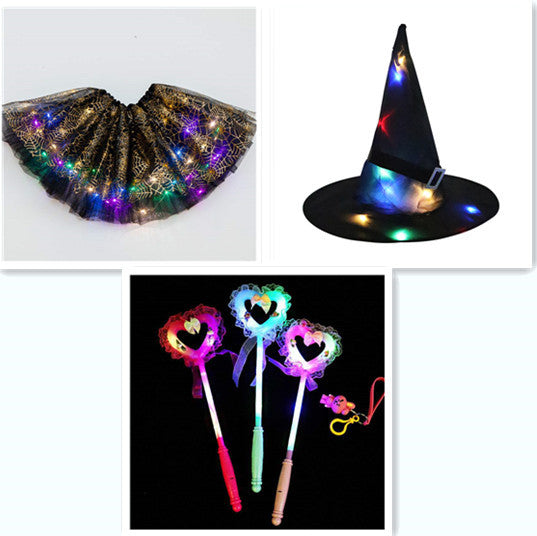 Magical & Luminous  LED Princess Halloween Tutu Skirt Sequins Shiny Skirt - 𝓢𝓱𝓸𝓹𝓵𝓮𝓬𝔂