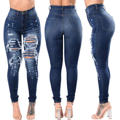 Women's ripped jeans pants - 𝓢𝓱𝓸𝓹𝓵𝓮𝓬𝔂