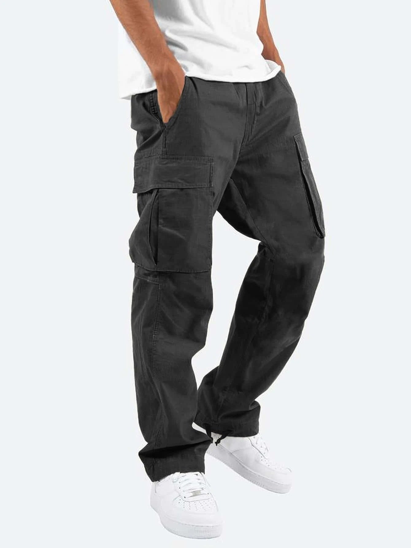 Men's Workwear Drawstring Multi-pocket Casual Pants - 𝓢𝓱𝓸𝓹𝓵𝓮𝓬𝔂