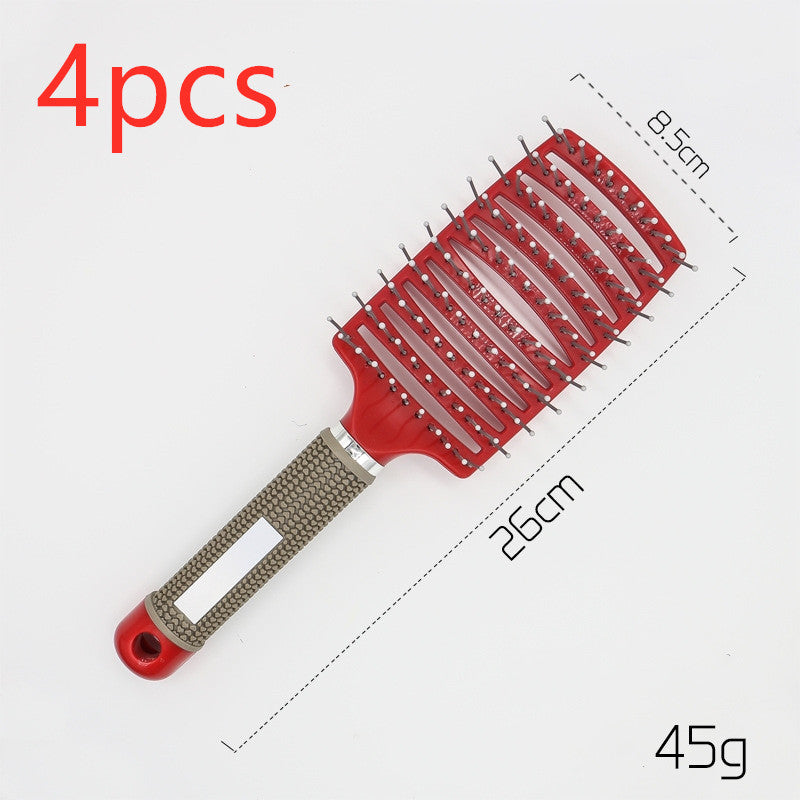 Hairbrush Anti Klit Brushy Haarborstel Women Detangler Hair Brush Bristle Nylon Scalp Massage  Teaser Hair Brush Comb - 𝓢𝓱𝓸𝓹𝓵𝓮𝓬𝔂