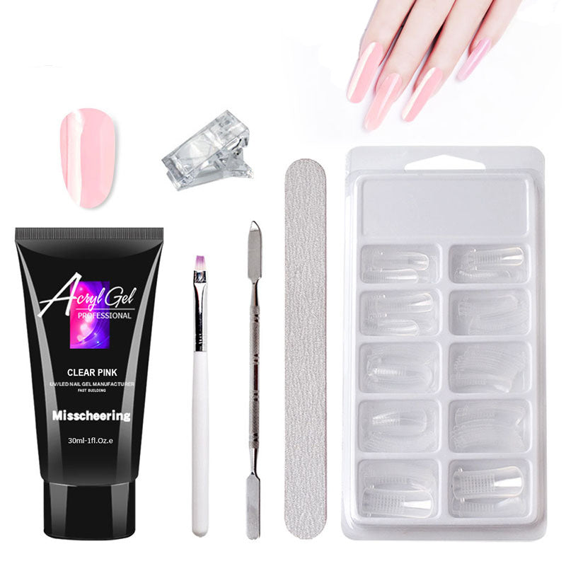 Painless Extension Gel Nail Art Without Paper Holder Quick Model Painless Crystal Gel Set - 𝓢𝓱𝓸𝓹𝓵𝓮𝓬𝔂