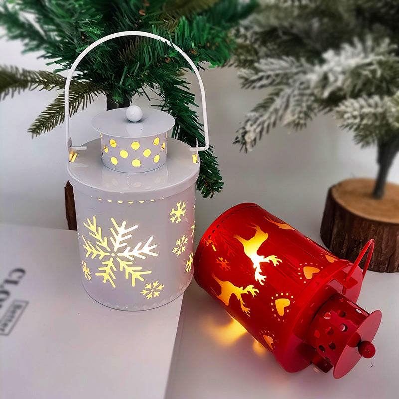 Christmas Candle Lights LED Small Lanterns Wind Lights Electronic Candles Nordic Style Creative Holiday Decoration Decorations - 𝓢𝓱𝓸𝓹𝓵𝓮𝓬𝔂