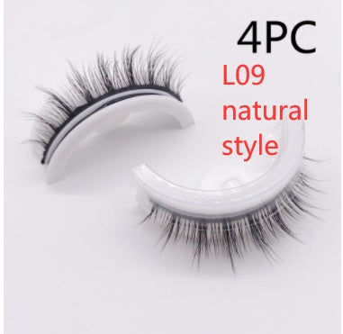 Reusable 3D Mink Lashes Natural False Eyelashes Self Adhesive Fake Glue Free Makeup Eyelash Extension Silk - 𝓢𝓱𝓸𝓹𝓵𝓮𝓬𝔂