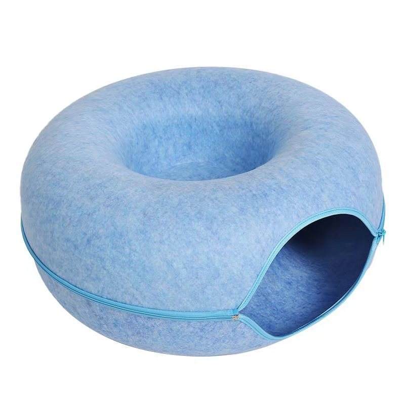 Four Seasons Available Cat Round Felt Pet Nest - 𝓢𝓱𝓸𝓹𝓵𝓮𝓬𝔂