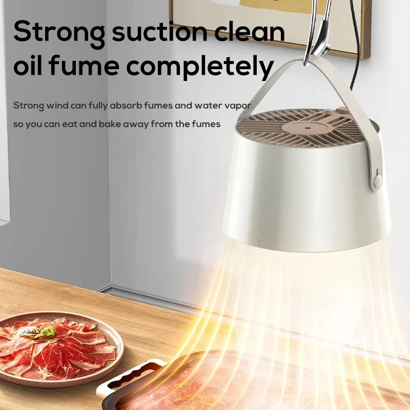 2024 New Portable Desktop Exhaust Fan Small Kitchen Hood Extractor Barbecue USB Charging Desktop Range Hoods Mini Suction Cooker Hood Kitchen Gadgets - 𝓢𝓱𝓸𝓹𝓵𝓮𝓬𝔂