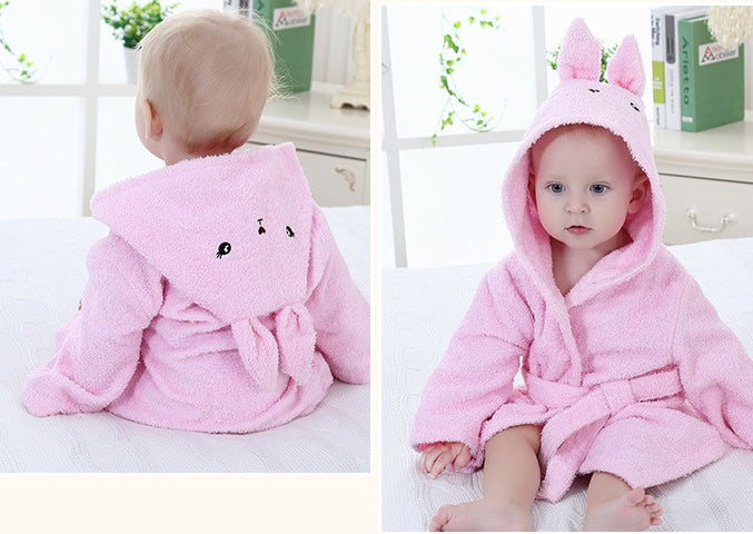 Cartoon Cute Animal Modeling Baby Bath Towels Baby Bathrobes Cotton Children's Bathrobes Baby Hooded - 𝓢𝓱𝓸𝓹𝓵𝓮𝓬𝔂