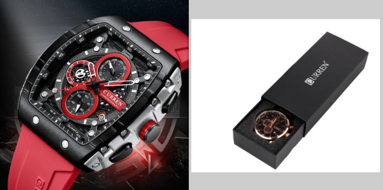 Men's Six-pin Quartz Tape Men's Watch - 𝓢𝓱𝓸𝓹𝓵𝓮𝓬𝔂