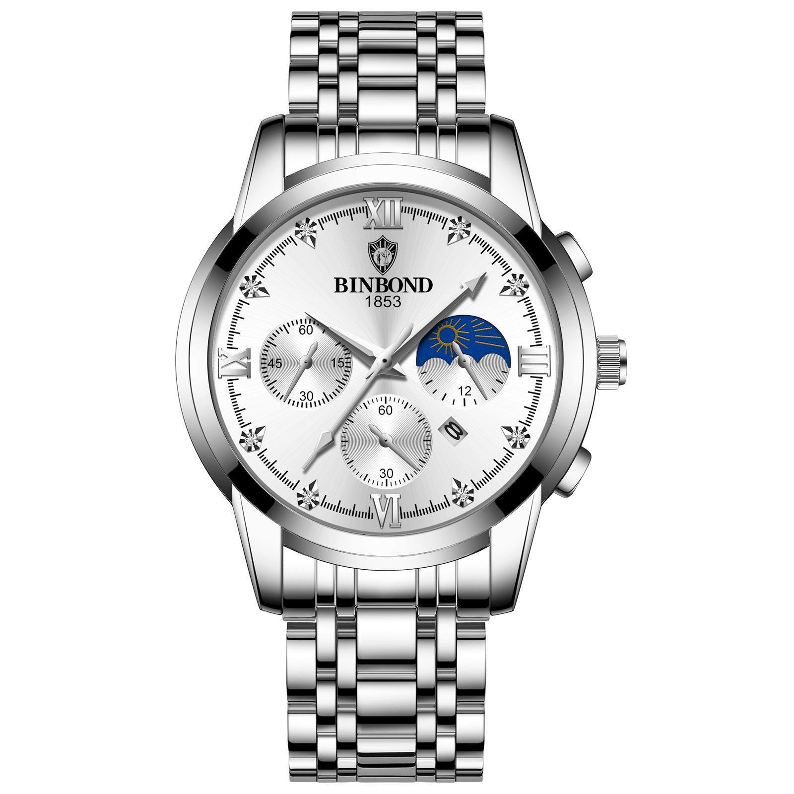 Waterproof Luminous Calendar Men's Fashion Genuine Leather Watch - 𝓢𝓱𝓸𝓹𝓵𝓮𝓬𝔂