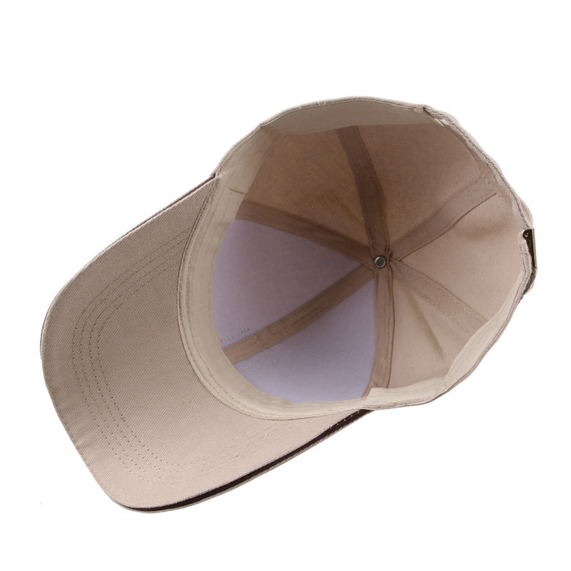 The new Korean men's baseball cap COTTON HAT VISOR outdoor sports peaked cap autumn contracted wholesale - 𝓢𝓱𝓸𝓹𝓵𝓮𝓬𝔂