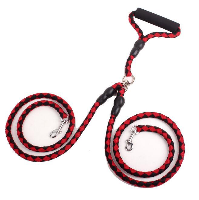 Double-Ended Traction Rope For Walking The Dog Hand-Double-Ended Traction Rope One Plus Two Leash Collar Pet Supplies Dog Collar - 𝓢𝓱𝓸𝓹𝓵𝓮𝓬𝔂