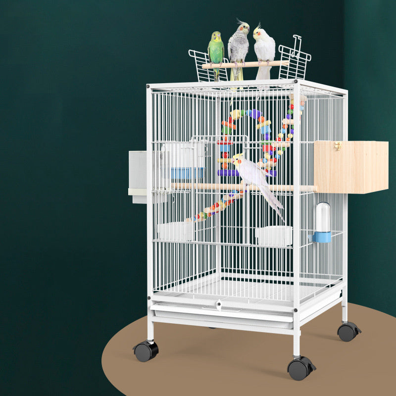 Parrot Xuanfeng Bird Cage With Feeder Toy Grass Nest Breeding Box - 𝓢𝓱𝓸𝓹𝓵𝓮𝓬𝔂