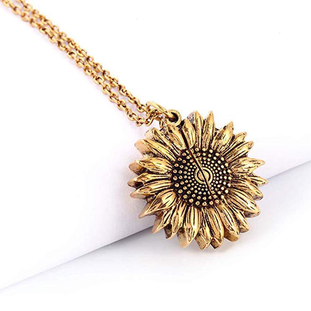 You Are My Sunshine Sunflower Necklace Women Men - 𝓢𝓱𝓸𝓹𝓵𝓮𝓬𝔂