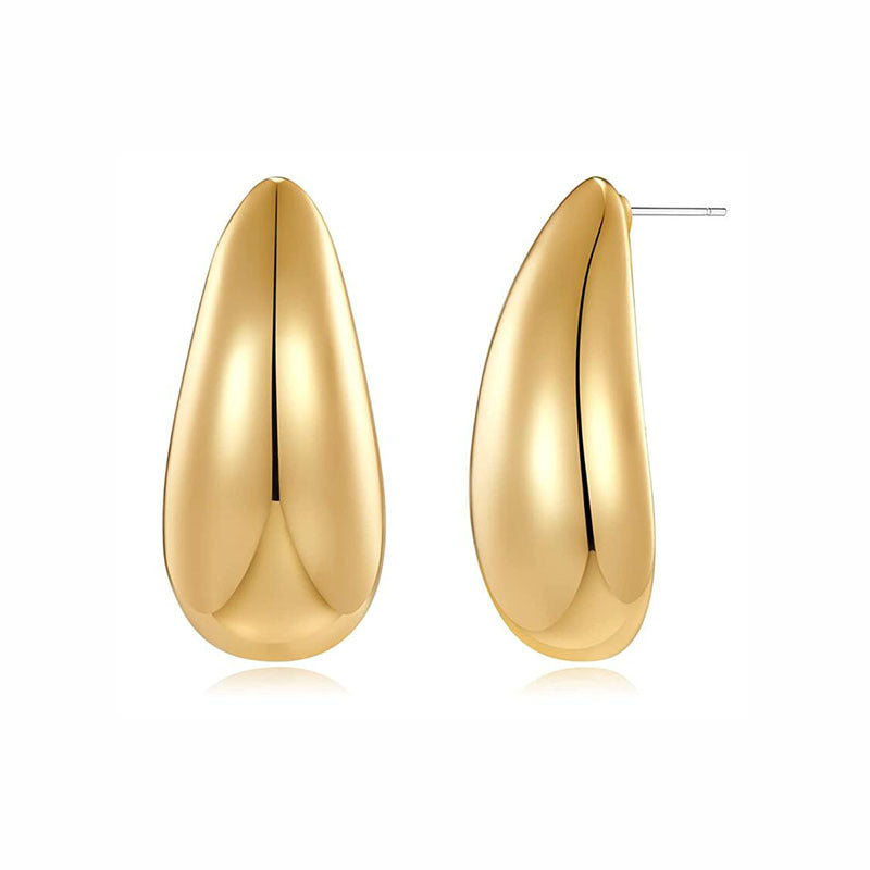 Metal Water Drop Earrings With A Sense Of Niche Luxury - 𝓢𝓱𝓸𝓹𝓵𝓮𝓬𝔂