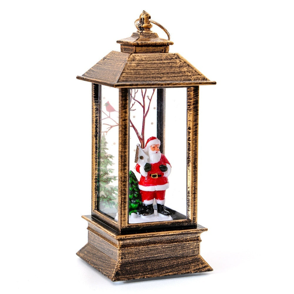 Christmas Portable Oil Lamp Santa Claus LED Night Lights Battery Powered Indoor Outdoor Hanging Lanterns Festive Party Decoration - 𝓢𝓱𝓸𝓹𝓵𝓮𝓬𝔂