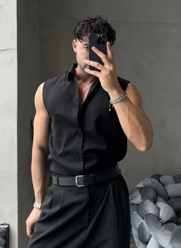 Men's Summer Black Sports Shirt - 𝓢𝓱𝓸𝓹𝓵𝓮𝓬𝔂