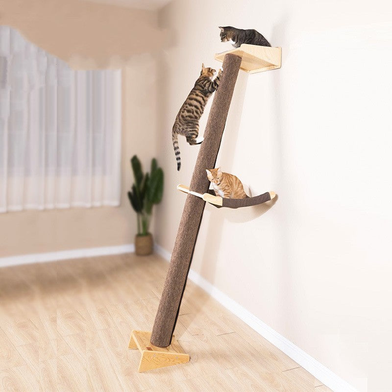 Solid Wood Large Cat Climbing Frame Cat Litter Cat Tree One Cat Shelf - 𝓢𝓱𝓸𝓹𝓵𝓮𝓬𝔂