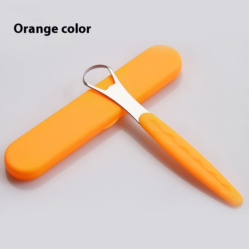 Tongue Scraper Tongue Cleaning Stainless Steel Tongue Scraper Oral Care Tool Deodorant Tongue Brush - 𝓢𝓱𝓸𝓹𝓵𝓮𝓬𝔂