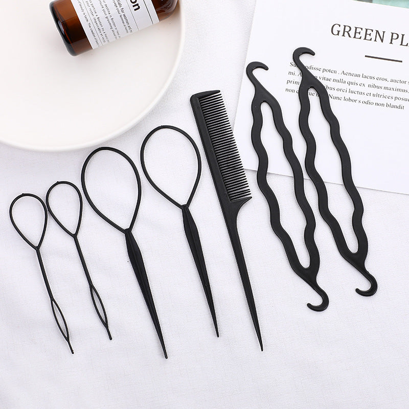 Braided Hair Travel Suit, Hair Disc, Hair Comb, Hair Extension Needle, Pattern Hairdressing Tool - 𝓢𝓱𝓸𝓹𝓵𝓮𝓬𝔂