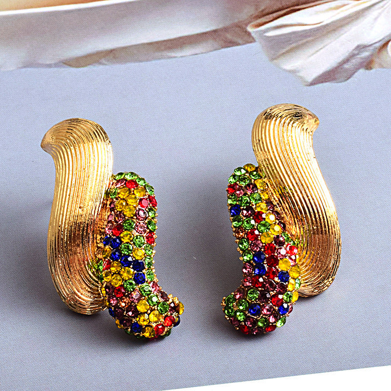 European And American Style Trendy Earrings Diamond - 𝓢𝓱𝓸𝓹𝓵𝓮𝓬𝔂