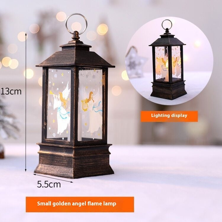 Christmas Portable Oil Lamp Santa Claus LED Night Lights Battery Powered Indoor Outdoor Hanging Lanterns Festive Party Decoration - 𝓢𝓱𝓸𝓹𝓵𝓮𝓬𝔂