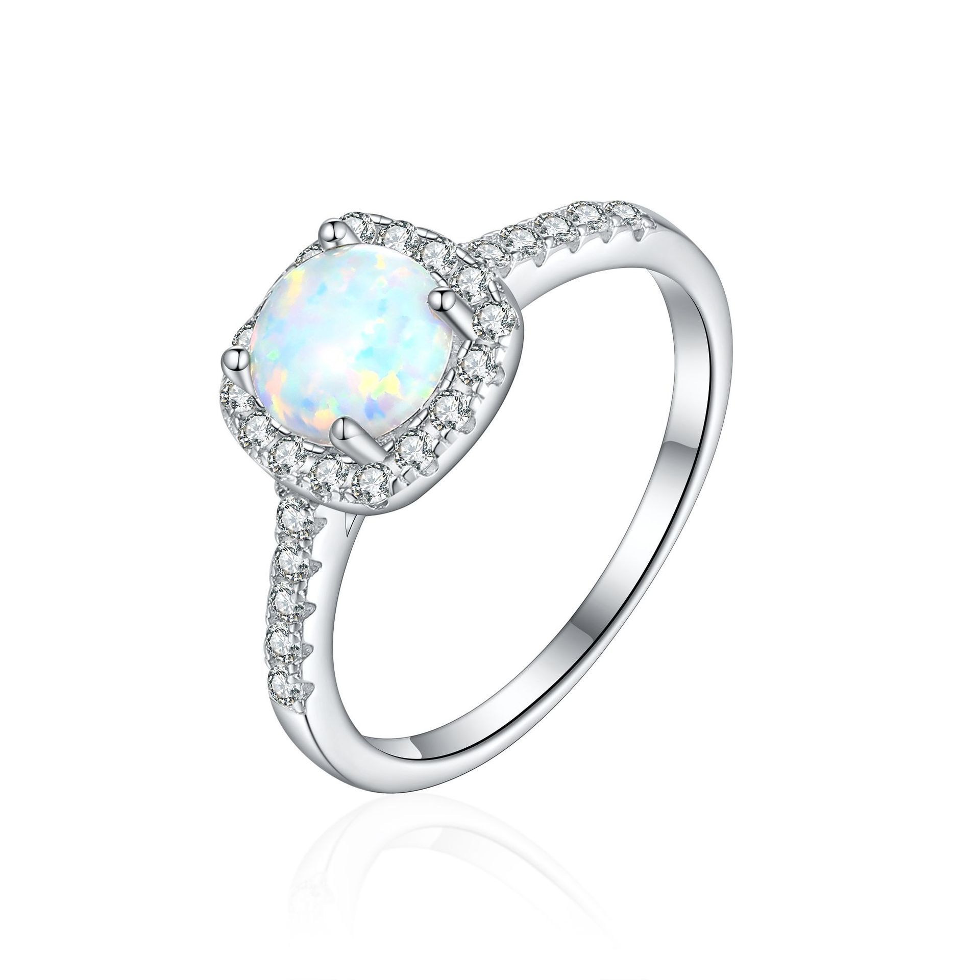 Crystal Colored Gems S925 Sterling Silver Ring For Women - 𝓢𝓱𝓸𝓹𝓵𝓮𝓬𝔂