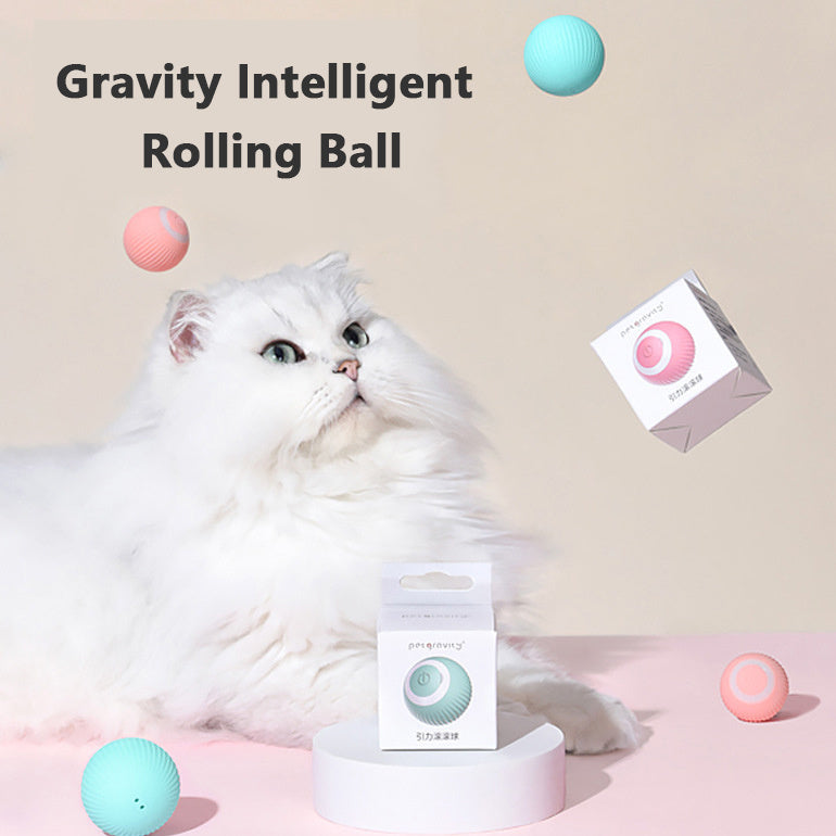 Cat Gravity Intelligent Rolling Ball Tease Toy Pet Automatic Rotating Ball - 𝓢𝓱𝓸𝓹𝓵𝓮𝓬𝔂