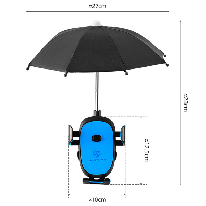 Bicycle Mobile Phone Umbrella With Bracket - 𝓢𝓱𝓸𝓹𝓵𝓮𝓬𝔂