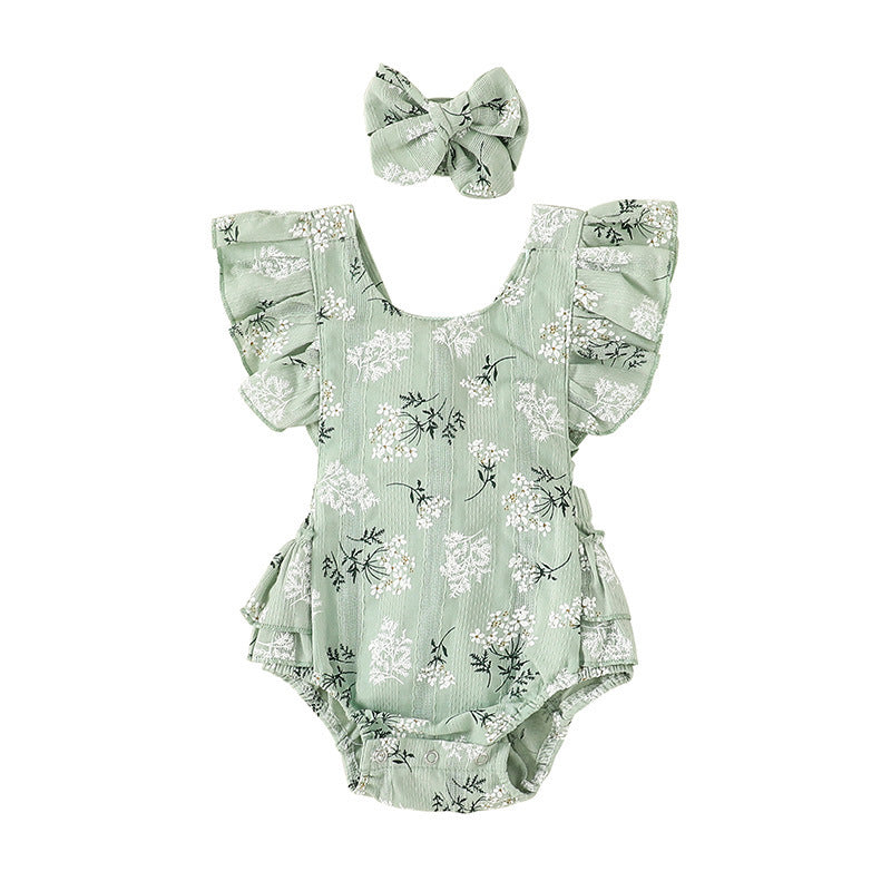 Baby Harness Print Dress Crawling Clothes - 𝓢𝓱𝓸𝓹𝓵𝓮𝓬𝔂