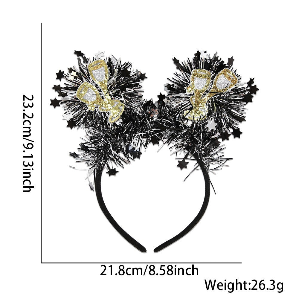 Happy New Year Headband 2025 Party Headband - 𝓢𝓱𝓸𝓹𝓵𝓮𝓬𝔂