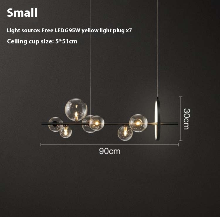 Modern Minimalist Bedroom Glass Bubble Ball Chandelier - 𝓢𝓱𝓸𝓹𝓵𝓮𝓬𝔂