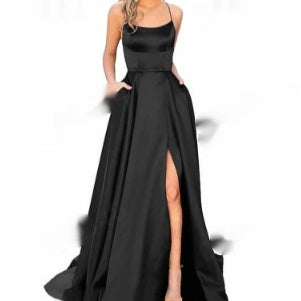Solid Color Long Slimming And Shoulder Hollow Girlfriends Fashion Bridesmaid Party Dress - 𝓢𝓱𝓸𝓹𝓵𝓮𝓬𝔂