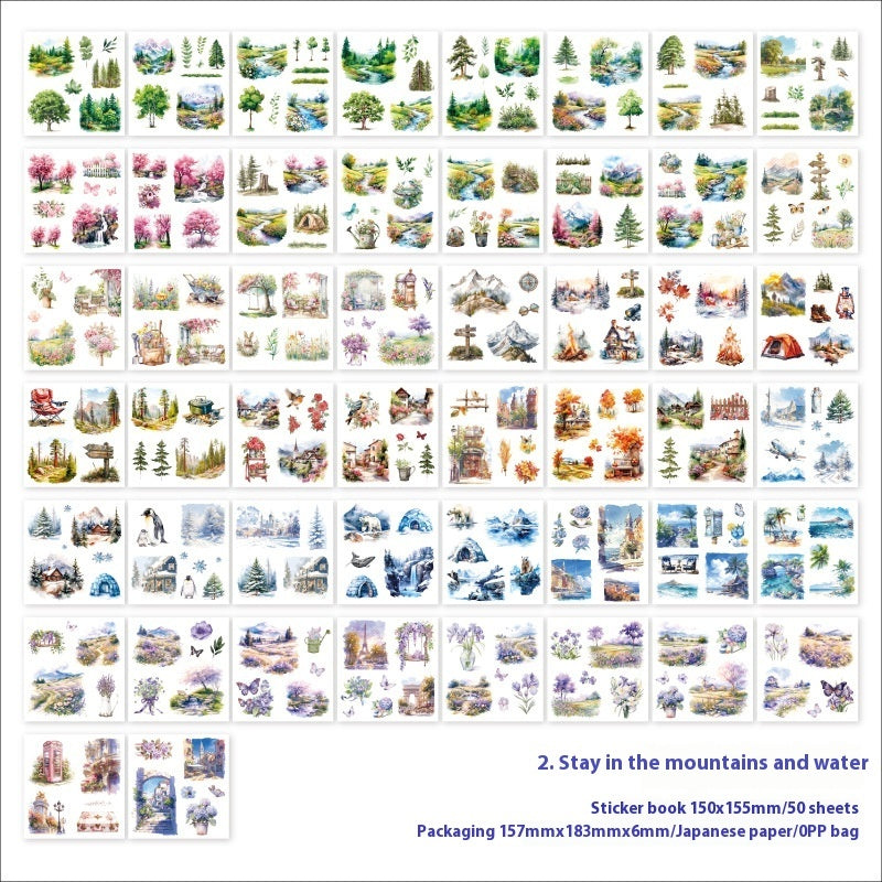 Human Flavor Series Japanese Paper Sticker Book