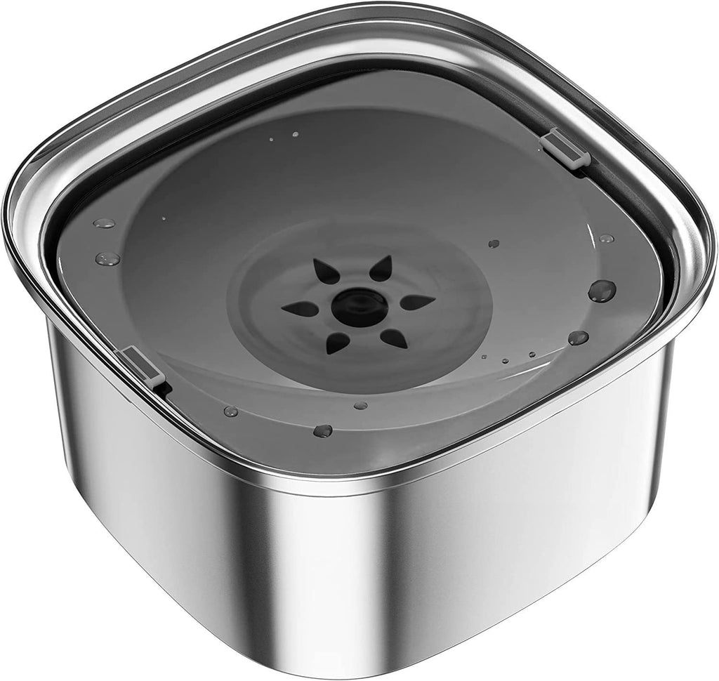 Pet Stainless Steel Water Bowl Large Capacity Floating - 𝓢𝓱𝓸𝓹𝓵𝓮𝓬𝔂