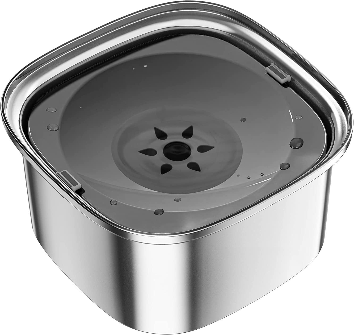 Pet Stainless Steel Water Bowl Large Capacity Floating - 𝓢𝓱𝓸𝓹𝓵𝓮𝓬𝔂