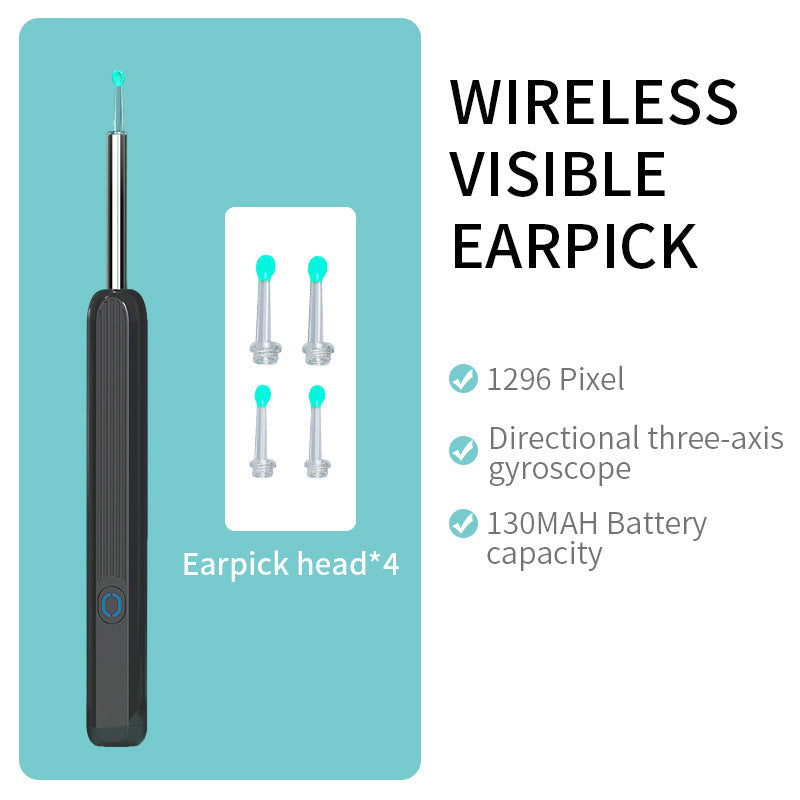 NE3 Ear Cleaner Otoscope Ear Wax Removal Tool With Camera LED Light Wireless Ear Endoscope Ear Cleaning Kit For I-phone - 𝓢𝓱𝓸𝓹𝓵𝓮𝓬𝔂