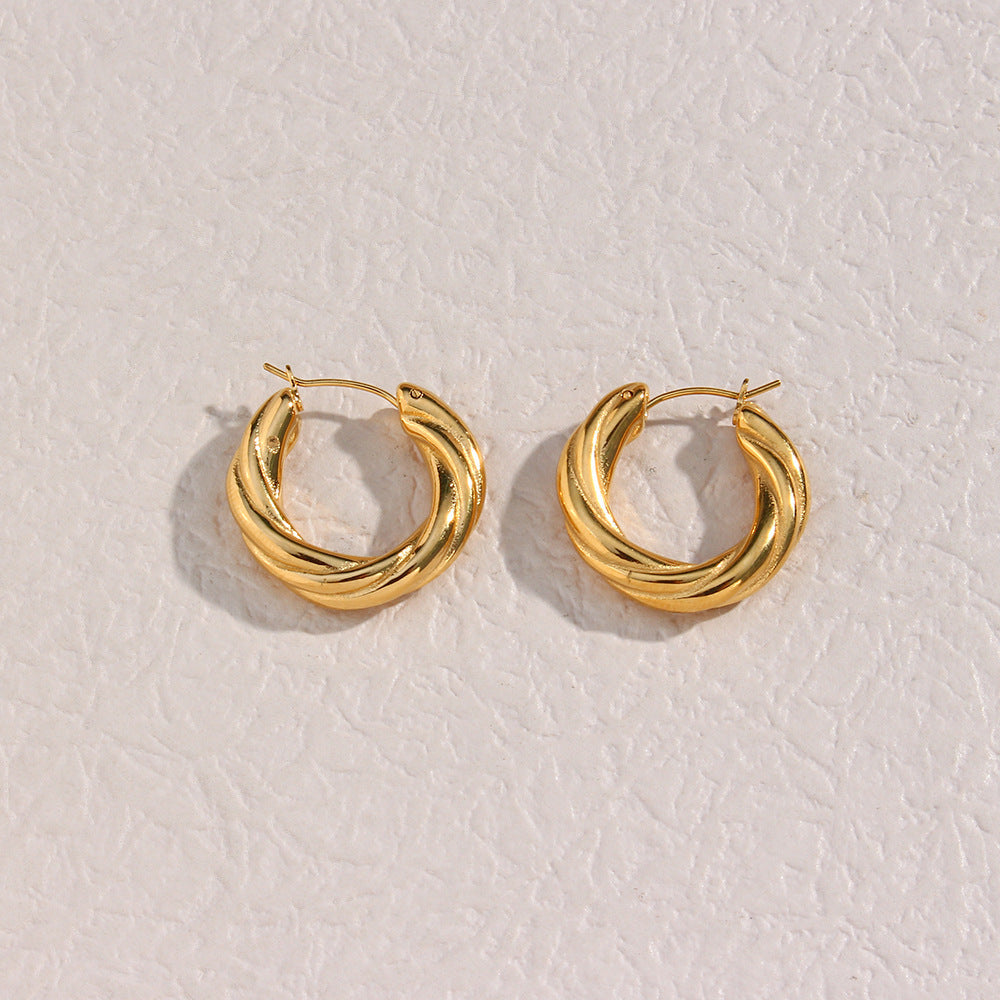 Denisse Twisted Hoop Earrings - 𝓢𝓱𝓸𝓹𝓵𝓮𝓬𝔂