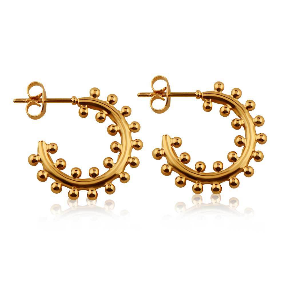 Earrings Exaggerated Trendy Titanium Steel Plated 18K Real Gold - 𝓢𝓱𝓸𝓹𝓵𝓮𝓬𝔂