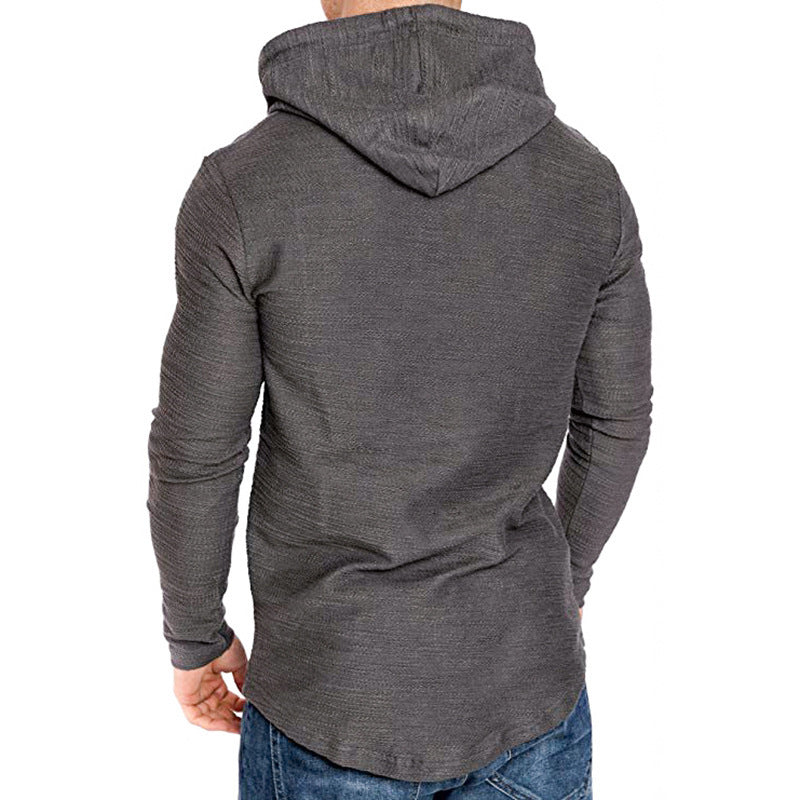 Men Hoodie Sweatshirt Casual Long Sleeve Slim Tops Gym T-shir - 𝓢𝓱𝓸𝓹𝓵𝓮𝓬𝔂