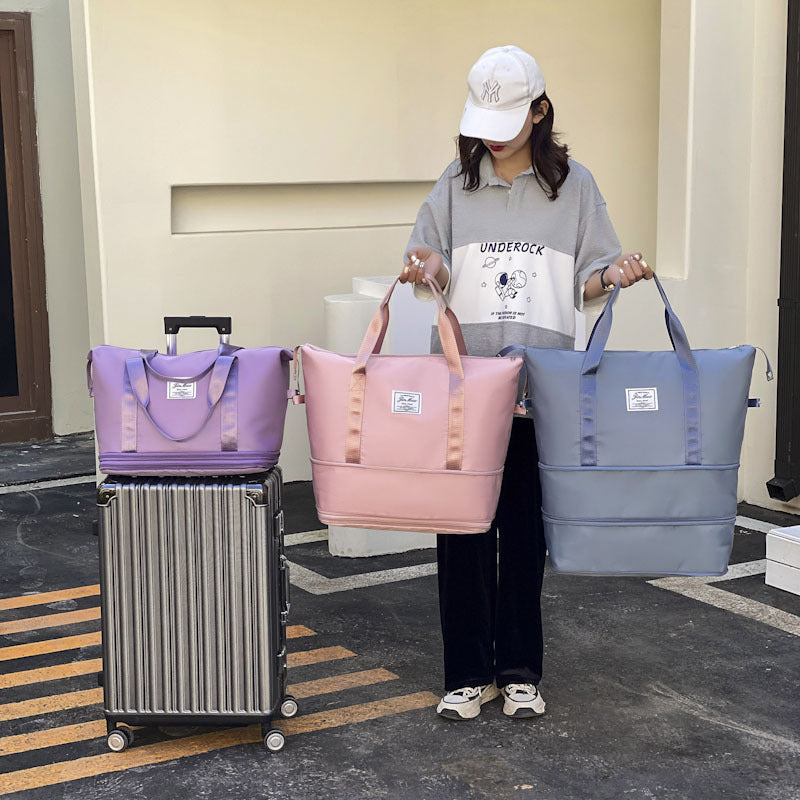 Travel Bag Large Capacity Double Expansion Portable Sports Gym Bag Student Luggage Bag Storage Bag - 𝓢𝓱𝓸𝓹𝓵𝓮𝓬𝔂