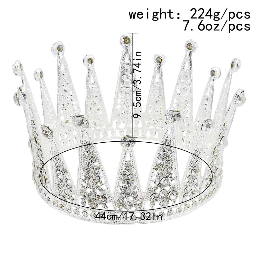 Fashion Bridal Hair Accessories Alloy Hollow Diamond Crown - 𝓢𝓱𝓸𝓹𝓵𝓮𝓬𝔂
