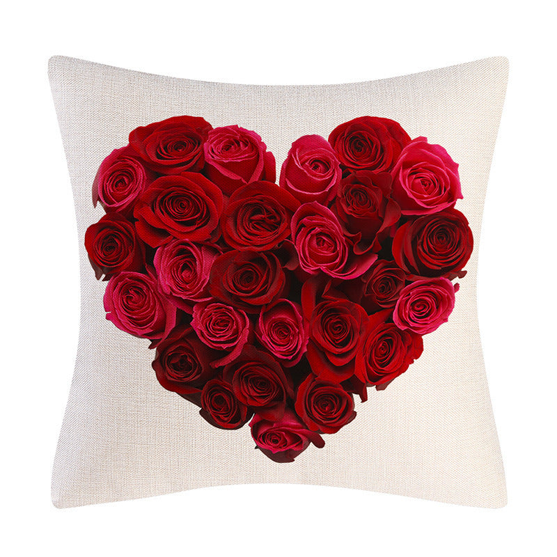 Valentine's Day Linen Pillowcase Holiday Gift - 𝓢𝓱𝓸𝓹𝓵𝓮𝓬𝔂